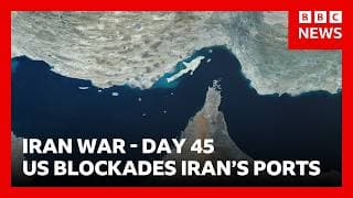 US begins blockade on Iranian ports after peace talks fail | BBC News